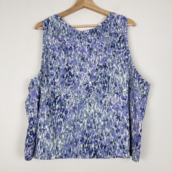 Athleta Ultimate Muscle Tank Women Size 3X Abstract Print NWT $65 UPF Quick Dry - Picture 6 of 8